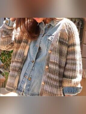 Hatch • The Marlow cardigan oatmeal charcoal multi size 3
